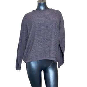 Willow Purple Gray Tone Pullover Knit Sweater Womens Top Willow Brand Medium